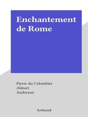 cover image of Enchantement de Rome